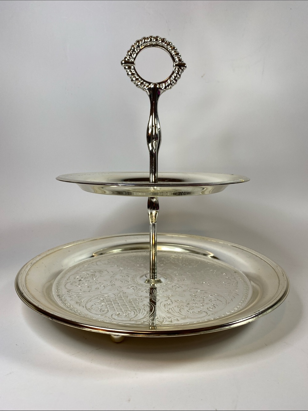 Vintage Queen Anne 2-Tier Cake Stand